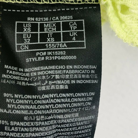 G By Guess Tank Top XS Green Y2K Eyelet Lace Criss Cross Tie Back Shirt Boho - Picture 5 of 9